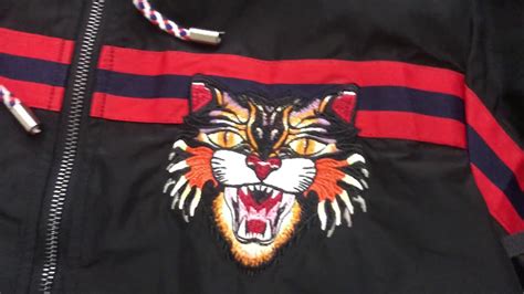 gucci angry cat cotton track jacket|Gucci angry cat resale.